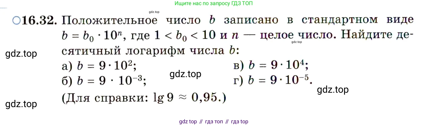 ГДЗ Алгебра, 11 класс Учебник, авторы: Мордкович Александр Григорьевич, Семенов Павел Владимирович, издательство Мнемозина, Москва, 2019, Часть 2, страница 100, номер 16.32, Условие