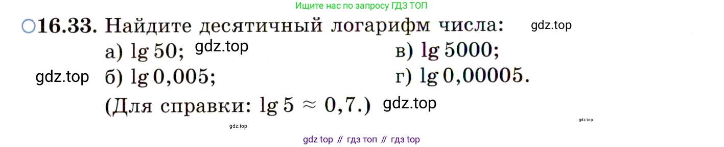 ГДЗ Алгебра, 11 класс Учебник, авторы: Мордкович Александр Григорьевич, Семенов Павел Владимирович, издательство Мнемозина, Москва, 2019, Часть 2, страница 100, номер 16.33, Условие