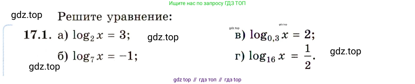ГДЗ Алгебра, 11 класс Учебник, авторы: Мордкович Александр Григорьевич, Семенов Павел Владимирович, издательство Мнемозина, Москва, 2019, Часть 2, страница 104, номер 17.1, Условие
