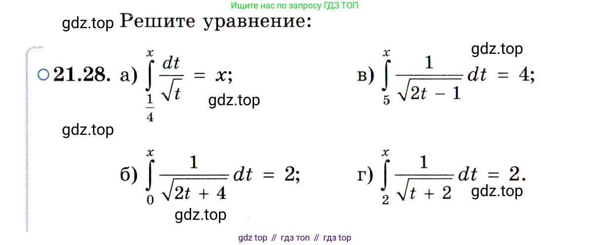 ГДЗ Алгебра, 11 класс Учебник, авторы: Мордкович Александр Григорьевич, Семенов Павел Владимирович, издательство Мнемозина, Москва, 2019, Часть 2, страница 138, номер 21.28, Условие