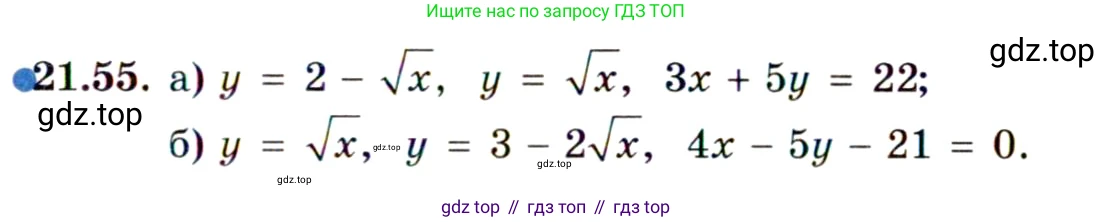 ГДЗ Алгебра, 11 класс Учебник, авторы: Мордкович Александр Григорьевич, Семенов Павел Владимирович, издательство Мнемозина, Москва, 2019, Часть 2, страница 143, номер 21.55, Условие