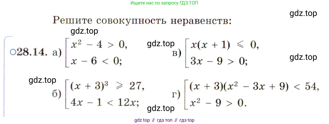 ГДЗ Алгебра, 11 класс Учебник, авторы: Мордкович Александр Григорьевич, Семенов Павел Владимирович, издательство Мнемозина, Москва, 2019, Часть 2, страница 175, номер 28.14, Условие