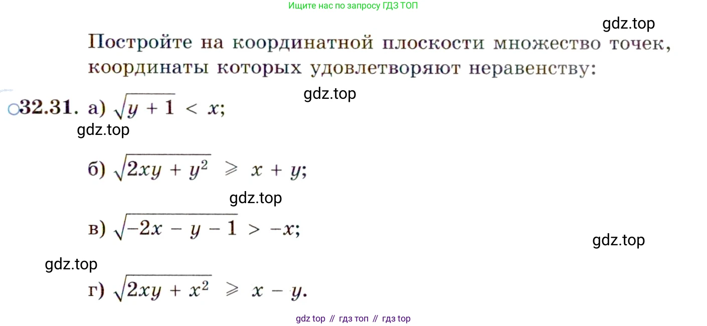 ГДЗ Алгебра, 11 класс Учебник, авторы: Мордкович Александр Григорьевич, Семенов Павел Владимирович, издательство Мнемозина, Москва, 2019, Часть 2, страница 207, номер 32.31, Условие