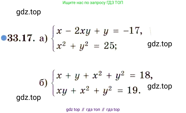ГДЗ Алгебра, 11 класс Учебник, авторы: Мордкович Александр Григорьевич, Семенов Павел Владимирович, издательство Мнемозина, Москва, 2019, Часть 2, страница 211, номер 33.17, Условие