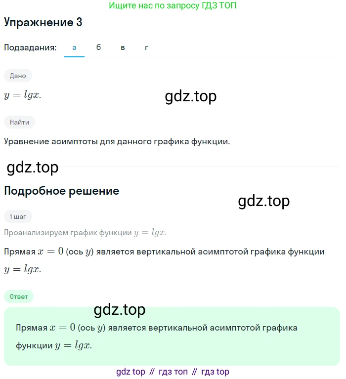ГДЗ Алгебра, 11 класс Учебник, авторы: Мордкович Александр Григорьевич, Семенов Павел Владимирович, издательство Мнемозина, Москва, 2019, Часть 1, страница 121, номер 3, Решение 1
