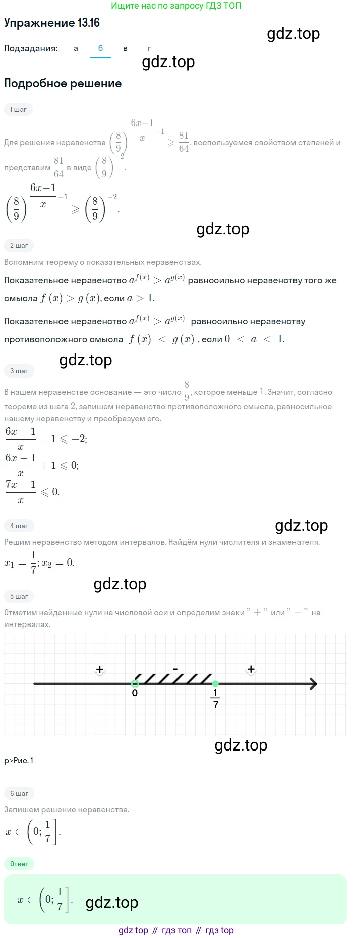ГДЗ Алгебра, 11 класс Учебник, авторы: Мордкович Александр Григорьевич, Семенов Павел Владимирович, издательство Мнемозина, Москва, 2019, Часть 2, страница 81, номер 13.16, Решение 1 (продолжение 2)