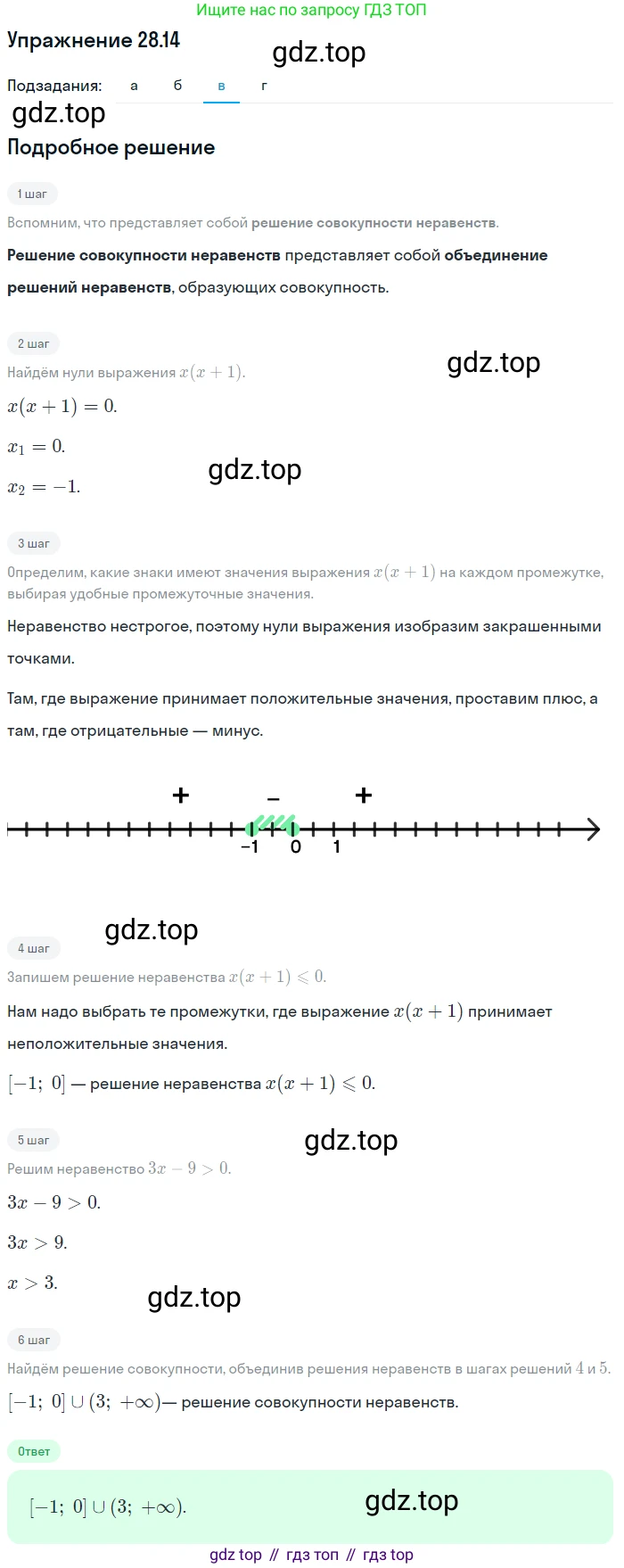 ГДЗ Алгебра, 11 класс Учебник, авторы: Мордкович Александр Григорьевич, Семенов Павел Владимирович, издательство Мнемозина, Москва, 2019, Часть 2, страница 175, номер 28.14, Решение 1 (продолжение 3)