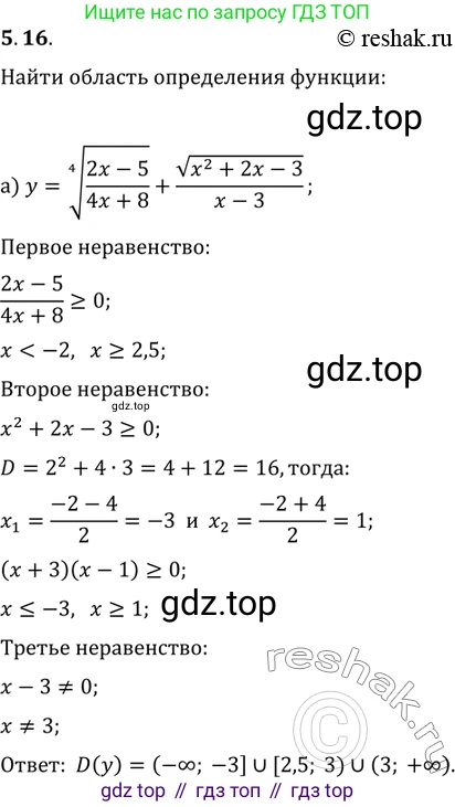 ГДЗ Алгебра, 11 класс Учебник, авторы: Мордкович Александр Григорьевич, Семенов Павел Владимирович, издательство Мнемозина, Москва, 2019, Часть 2, страница 32, номер 5.16, Решение 2