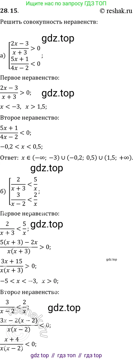 ГДЗ Алгебра, 11 класс Учебник, авторы: Мордкович Александр Григорьевич, Семенов Павел Владимирович, издательство Мнемозина, Москва, 2019, Часть 2, страница 175, номер 28.15, Решение 2