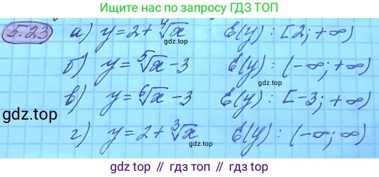 ГДЗ Алгебра, 11 класс Учебник, авторы: Мордкович Александр Григорьевич, Семенов Павел Владимирович, издательство Мнемозина, Москва, 2019, Часть 2, страница 33, номер 5.23, Решение 3