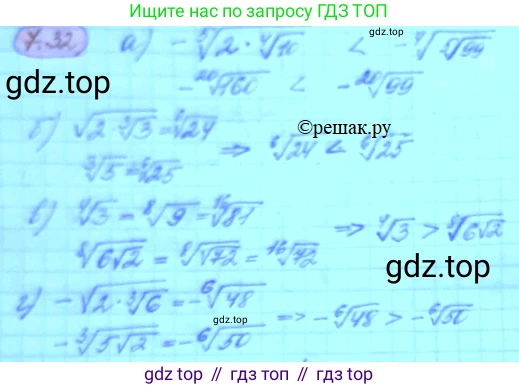 ГДЗ Алгебра, 11 класс Учебник, авторы: Мордкович Александр Григорьевич, Семенов Павел Владимирович, издательство Мнемозина, Москва, 2019, Часть 2, страница 42, номер 7.32, Решение 3