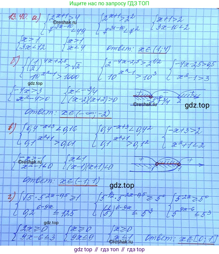 ГДЗ Алгебра, 11 класс Учебник, авторы: Мордкович Александр Григорьевич, Семенов Павел Владимирович, издательство Мнемозина, Москва, 2019, Часть 2, страница 84, номер 13.40, Решение 3