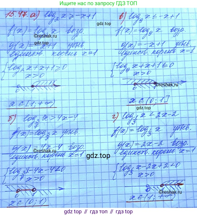 ГДЗ Алгебра, 11 класс Учебник, авторы: Мордкович Александр Григорьевич, Семенов Павел Владимирович, издательство Мнемозина, Москва, 2019, Часть 2, страница 95, номер 15.47, Решение 3