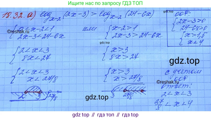 ГДЗ Алгебра, 11 класс Учебник, авторы: Мордкович Александр Григорьевич, Семенов Павел Владимирович, издательство Мнемозина, Москва, 2019, Часть 2, страница 115, номер 18.32, Решение 3