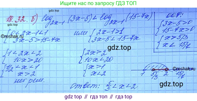 ГДЗ Алгебра, 11 класс Учебник, авторы: Мордкович Александр Григорьевич, Семенов Павел Владимирович, издательство Мнемозина, Москва, 2019, Часть 2, страница 115, номер 18.32, Решение 3 (продолжение 2)