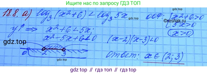 ГДЗ Алгебра, 11 класс Учебник, авторы: Мордкович Александр Григорьевич, Семенов Павел Владимирович, издательство Мнемозина, Москва, 2019, Часть 2, страница 111, номер 18.8, Решение 3