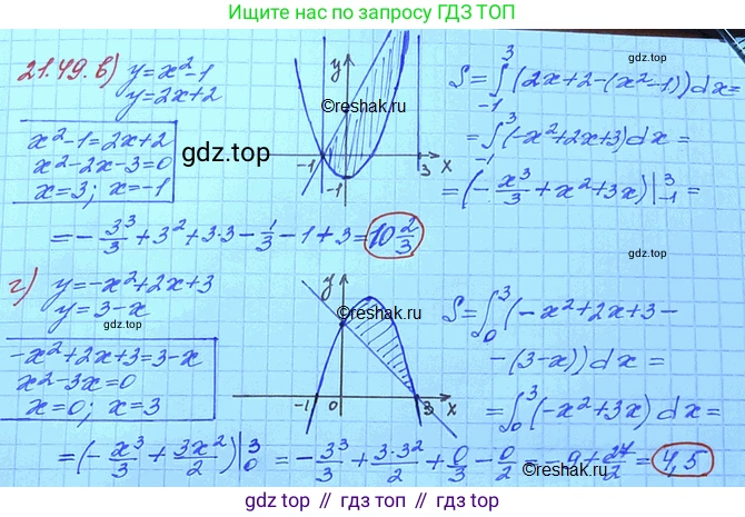 ГДЗ Алгебра, 11 класс Учебник, авторы: Мордкович Александр Григорьевич, Семенов Павел Владимирович, издательство Мнемозина, Москва, 2019, Часть 2, страница 142, номер 21.49, Решение 3 (продолжение 2)