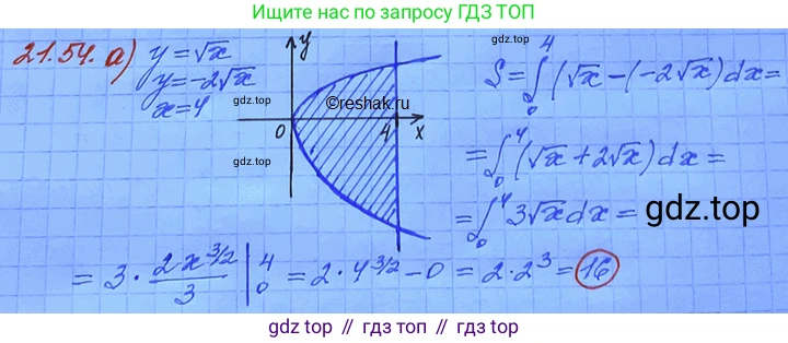 ГДЗ Алгебра, 11 класс Учебник, авторы: Мордкович Александр Григорьевич, Семенов Павел Владимирович, издательство Мнемозина, Москва, 2019, Часть 2, страница 143, номер 21.54, Решение 3
