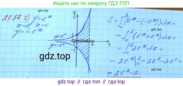 ГДЗ Алгебра, 11 класс Учебник, авторы: Мордкович Александр Григорьевич, Семенов Павел Владимирович, издательство Мнемозина, Москва, 2019, Часть 2, страница 143, номер 21.57, Решение 3 (продолжение 2)