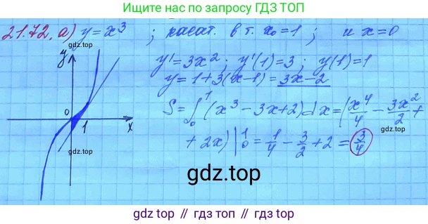 ГДЗ Алгебра, 11 класс Учебник, авторы: Мордкович Александр Григорьевич, Семенов Павел Владимирович, издательство Мнемозина, Москва, 2019, Часть 2, страница 146, номер 21.72, Решение 3
