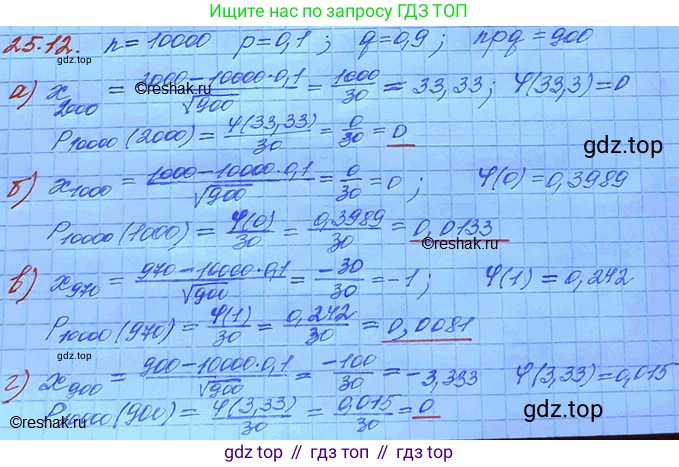 ГДЗ Алгебра, 11 класс Учебник, авторы: Мордкович Александр Григорьевич, Семенов Павел Владимирович, издательство Мнемозина, Москва, 2019, Часть 2, страница 163, номер 25.12, Решение 3