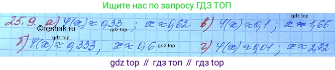 ГДЗ Алгебра, 11 класс Учебник, авторы: Мордкович Александр Григорьевич, Семенов Павел Владимирович, издательство Мнемозина, Москва, 2019, Часть 2, страница 162, номер 25.9, Решение 3