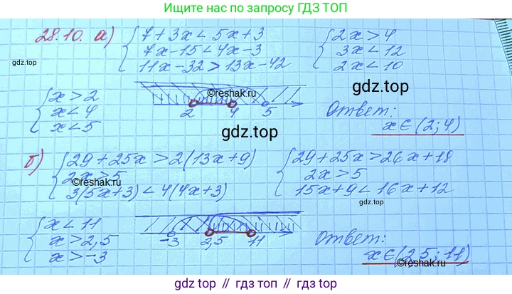 ГДЗ Алгебра, 11 класс Учебник, авторы: Мордкович Александр Григорьевич, Семенов Павел Владимирович, издательство Мнемозина, Москва, 2019, Часть 2, страница 174, номер 28.10, Решение 3