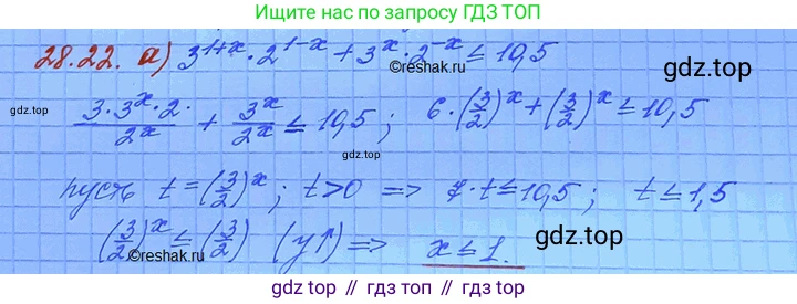 ГДЗ Алгебра, 11 класс Учебник, авторы: Мордкович Александр Григорьевич, Семенов Павел Владимирович, издательство Мнемозина, Москва, 2019, Часть 2, страница 176, номер 28.22, Решение 3