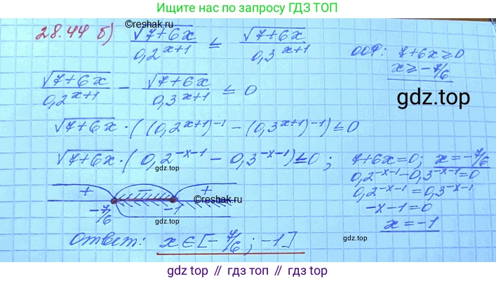 ГДЗ Алгебра, 11 класс Учебник, авторы: Мордкович Александр Григорьевич, Семенов Павел Владимирович, издательство Мнемозина, Москва, 2019, Часть 2, страница 178, номер 28.44, Решение 3 (продолжение 2)