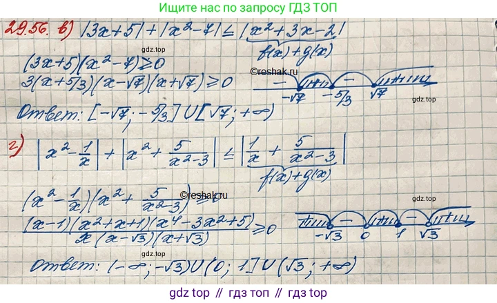 ГДЗ Алгебра, 11 класс Учебник, авторы: Мордкович Александр Григорьевич, Семенов Павел Владимирович, издательство Мнемозина, Москва, 2019, Часть 2, страница 188, номер 29.56, Решение 3 (продолжение 2)