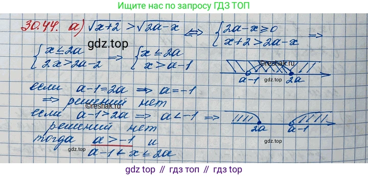 ГДЗ Алгебра, 11 класс Учебник, авторы: Мордкович Александр Григорьевич, Семенов Павел Владимирович, издательство Мнемозина, Москва, 2019, Часть 2, страница 195, номер 30.44, Решение 3