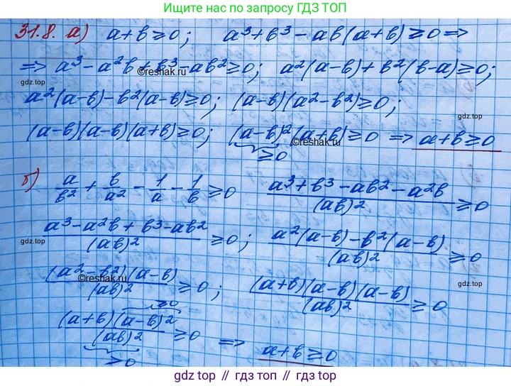 ГДЗ Алгебра, 11 класс Учебник, авторы: Мордкович Александр Григорьевич, Семенов Павел Владимирович, издательство Мнемозина, Москва, 2019, Часть 2, страница 199, номер 31.8, Решение 3