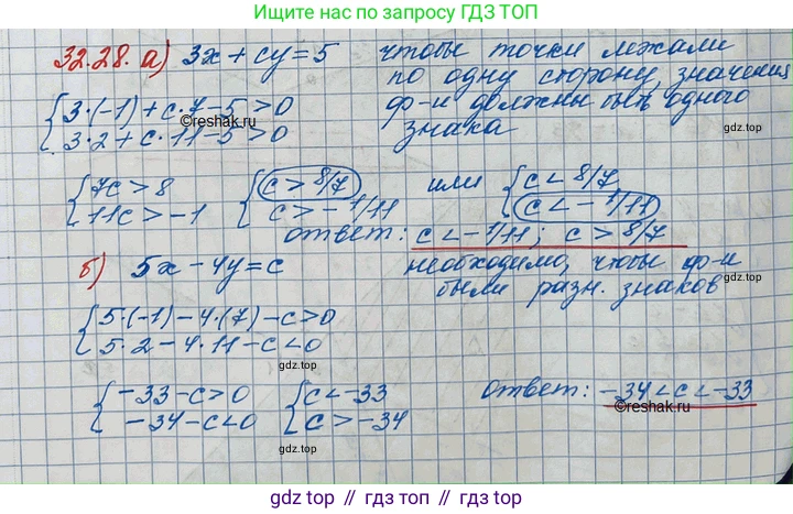 ГДЗ Алгебра, 11 класс Учебник, авторы: Мордкович Александр Григорьевич, Семенов Павел Владимирович, издательство Мнемозина, Москва, 2019, Часть 2, страница 206, номер 32.28, Решение 3
