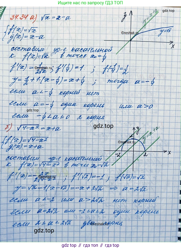 ГДЗ Алгебра, 11 класс Учебник, авторы: Мордкович Александр Григорьевич, Семенов Павел Владимирович, издательство Мнемозина, Москва, 2019, Часть 2, страница 219, номер 34.34, Решение 3