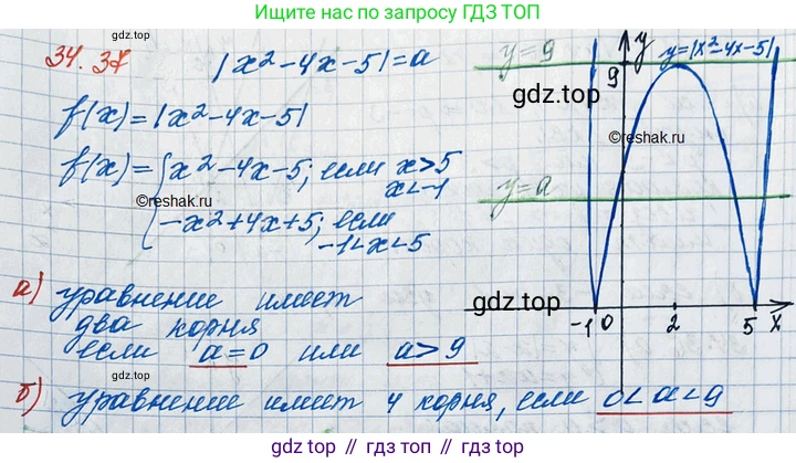 ГДЗ Алгебра, 11 класс Учебник, авторы: Мордкович Александр Григорьевич, Семенов Павел Владимирович, издательство Мнемозина, Москва, 2019, Часть 2, страница 219, номер 34.37, Решение 3