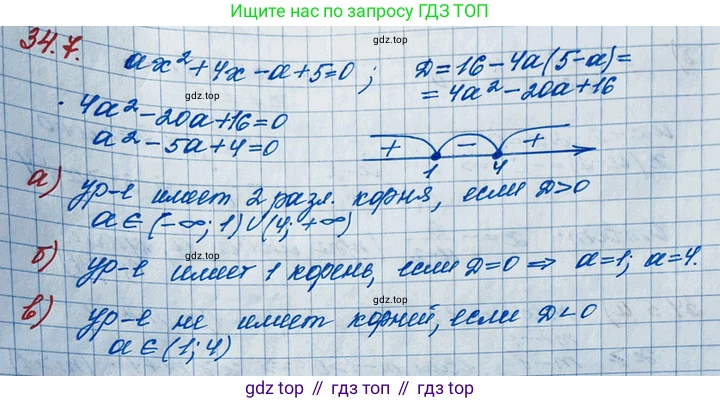 ГДЗ Алгебра, 11 класс Учебник, авторы: Мордкович Александр Григорьевич, Семенов Павел Владимирович, издательство Мнемозина, Москва, 2019, Часть 2, страница 216, номер 34.7, Решение 3