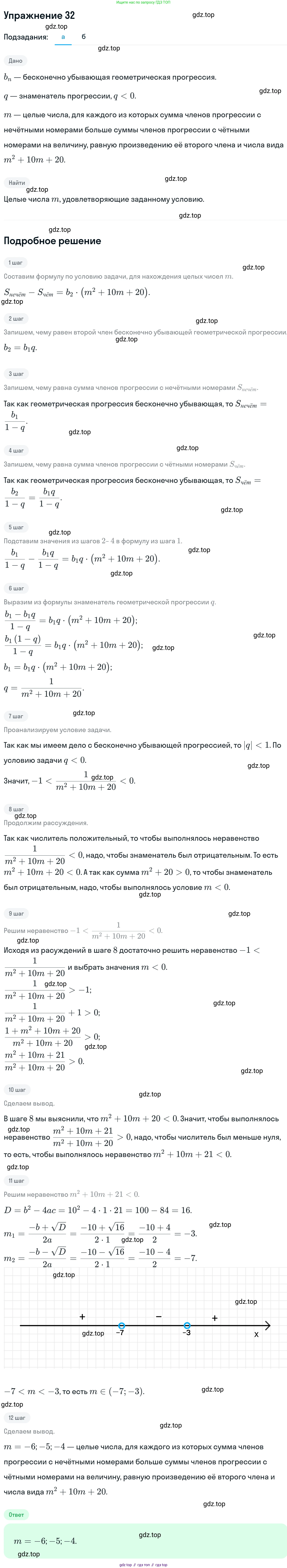 ГДЗ Алгебра, 11 класс Учебник, авторы: Никольский Сергей Михайлович, Потапов Михаил Константинович, Решетников Николай Николаевич, Шевкин Александр Владимирович, издательство Просвещение, Москва, 2014, голубого цвета, страница 413, номер 32, Решение 1
