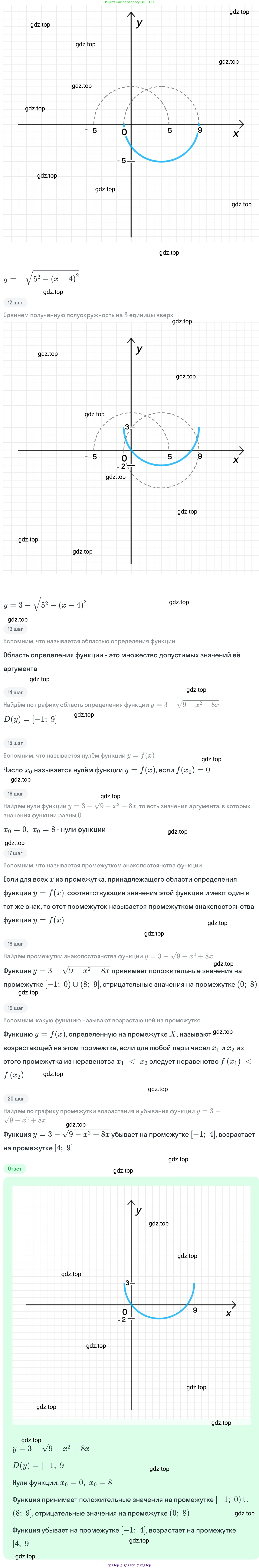 ГДЗ Алгебра, 11 класс Учебник, авторы: Никольский Сергей Михайлович, Потапов Михаил Константинович, Решетников Николай Николаевич, Шевкин Александр Владимирович, издательство Просвещение, Москва, 2014, голубого цвета, страница 32, номер 1.69, Решение 1 (продолжение 2)