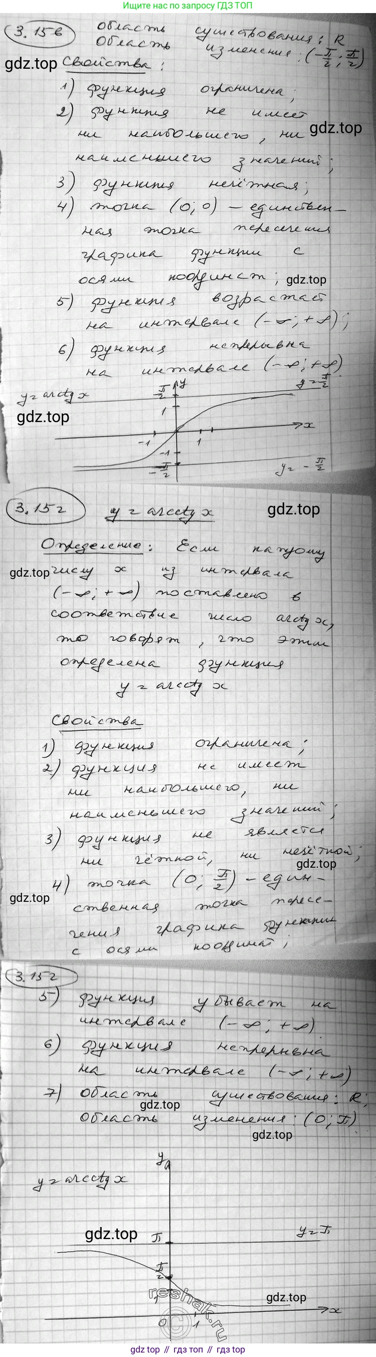 ГДЗ Алгебра, 11 класс Учебник, авторы: Никольский Сергей Михайлович, Потапов Михаил Константинович, Решетников Николай Николаевич, Шевкин Александр Владимирович, издательство Просвещение, Москва, 2014, голубого цвета, страница 84, номер 3.15, Решение 2 (продолжение 6)