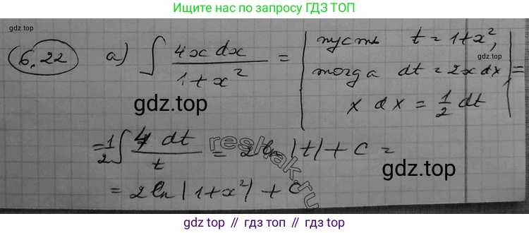 ГДЗ Алгебра, 11 класс Учебник, авторы: Никольский Сергей Михайлович, Потапов Михаил Константинович, Решетников Николай Николаевич, Шевкин Александр Владимирович, издательство Просвещение, Москва, 2014, голубого цвета, страница 175, номер 6.22, Решение 2