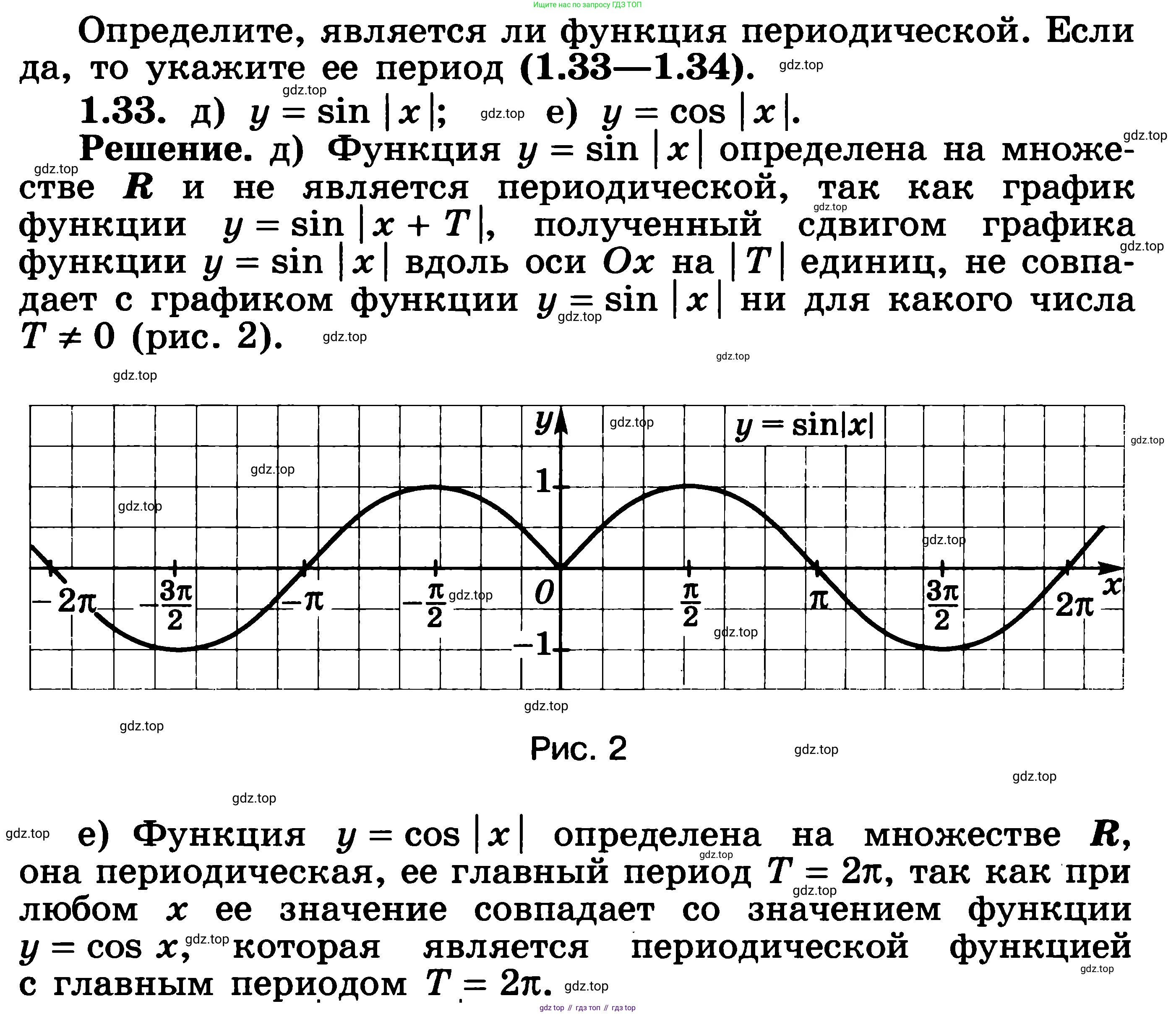 ГДЗ Алгебра, 11 класс Учебник, авторы: Никольский Сергей Михайлович, Потапов Михаил Константинович, Решетников Николай Николаевич, Шевкин Александр Владимирович, издательство Просвещение, Москва, 2014, голубого цвета, страница 14, номер 1.33, Решение 3