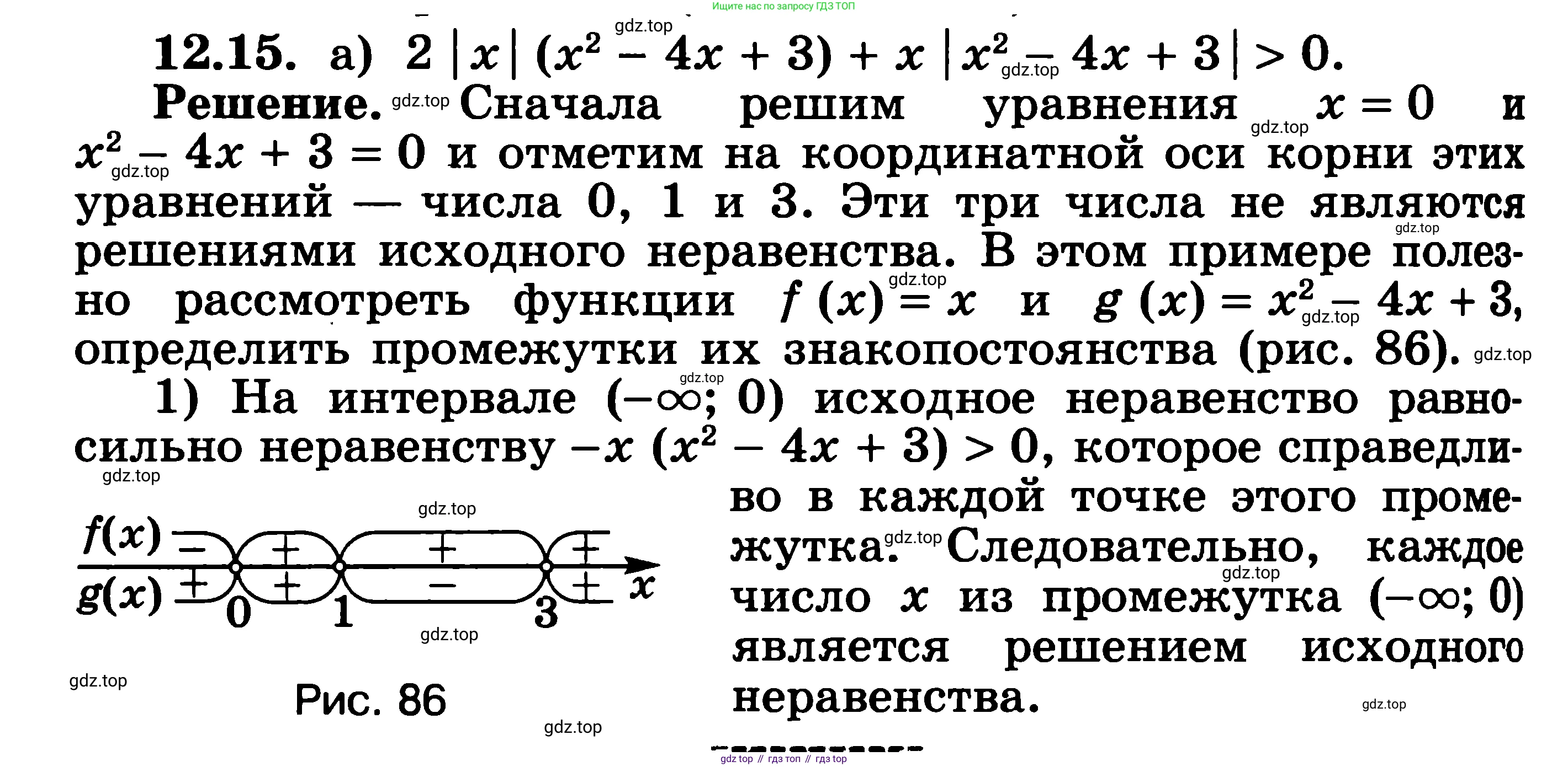 ГДЗ Алгебра, 11 класс Учебник, авторы: Никольский Сергей Михайлович, Потапов Михаил Константинович, Решетников Николай Николаевич, Шевкин Александр Владимирович, издательство Просвещение, Москва, 2014, голубого цвета, страница 311, номер 12.15, Решение 3
