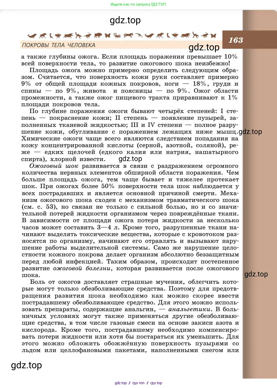 Биология, 8 класс Учебник, авторы: Пасечник Владимир Васильевич, Каменский Андрей Александрович, Швецов Глеб Геннадьевич, издательство Просвещение, Москва, 2019, страница 163