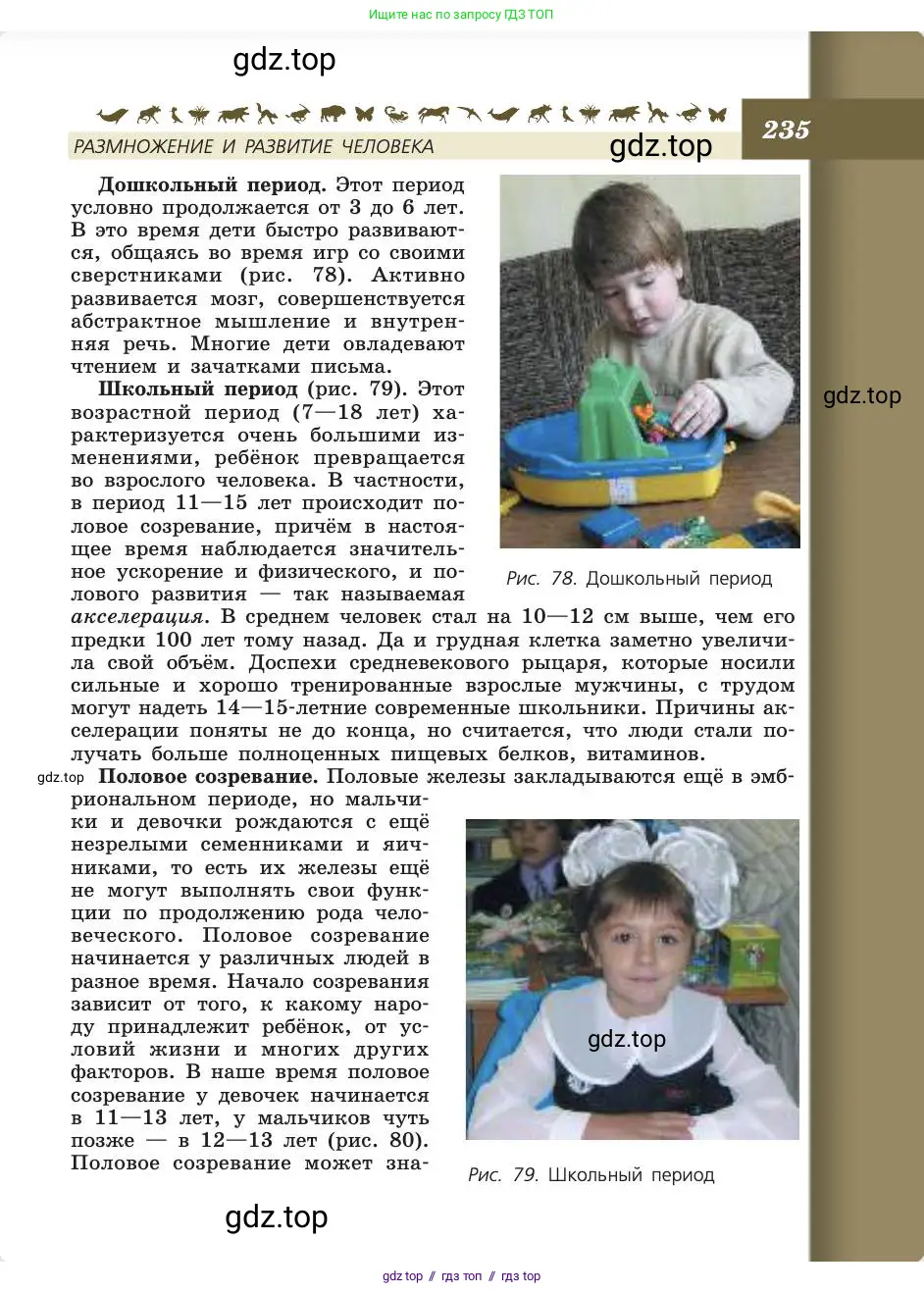 Биология, 8 класс Учебник, авторы: Пасечник Владимир Васильевич, Каменский Андрей Александрович, Швецов Глеб Геннадьевич, издательство Просвещение, Москва, 2019, страница 235