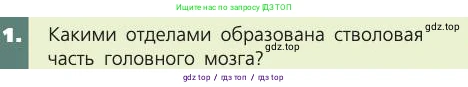 Биология, 8 класс Учебник, авторы: Пасечник Владимир Васильевич, Каменский Андрей Александрович, Швецов Глеб Геннадьевич, издательство Просвещение, Москва, 2019, страница 185, номер 1, Условие