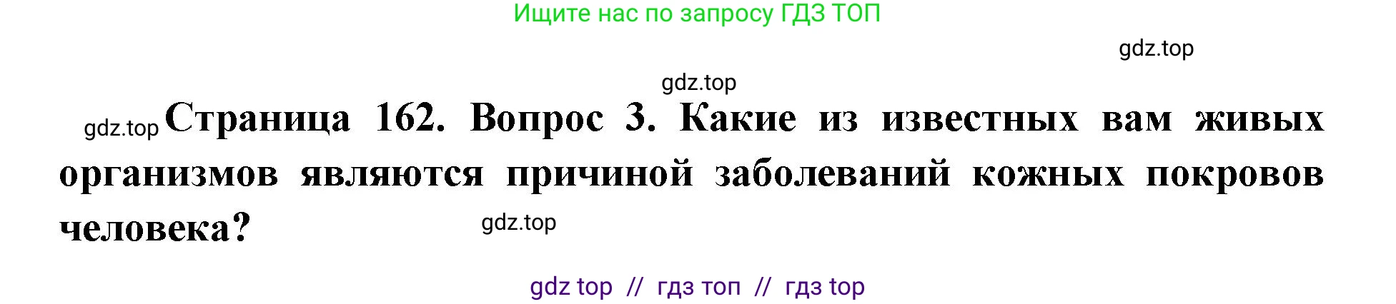 Биология, 8 класс Учебник, авторы: Пасечник Владимир Васильевич, Каменский Андрей Александрович, Швецов Глеб Геннадьевич, издательство Просвещение, Москва, 2019, страница 162, номер 3, Решение