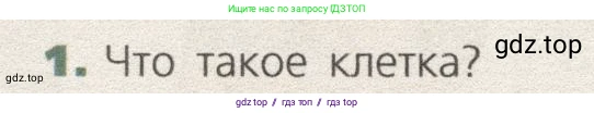 Биология, 9 класс Учебник, автор: Пасечник Владимир Васильевич, издательство Просвещение, Москва, 2019, страница 18, номер 1, Условие