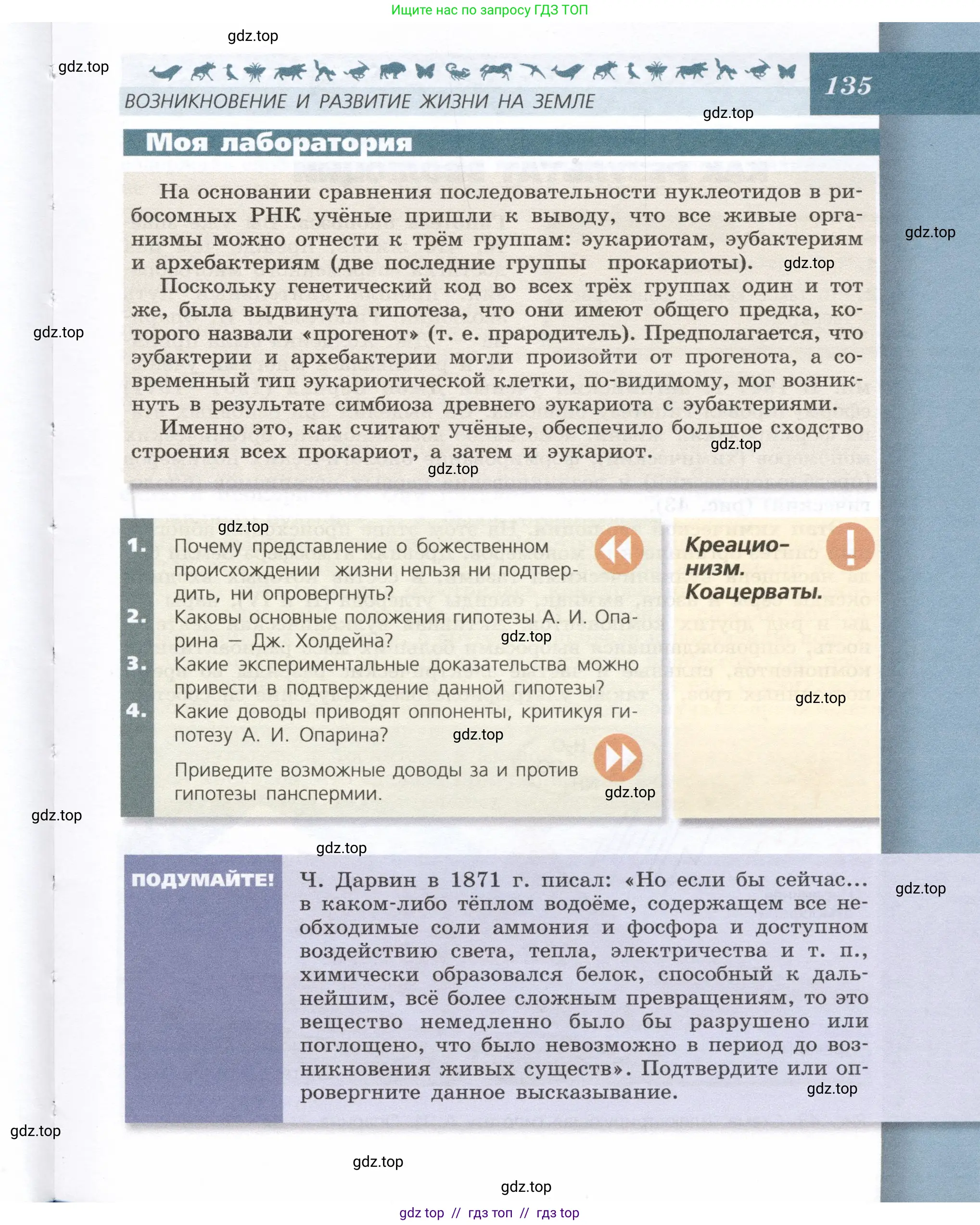 Биология, 9 класс Учебник, автор: Пасечник Владимир Васильевич, издательство Просвещение, Москва, 2019, страница 135