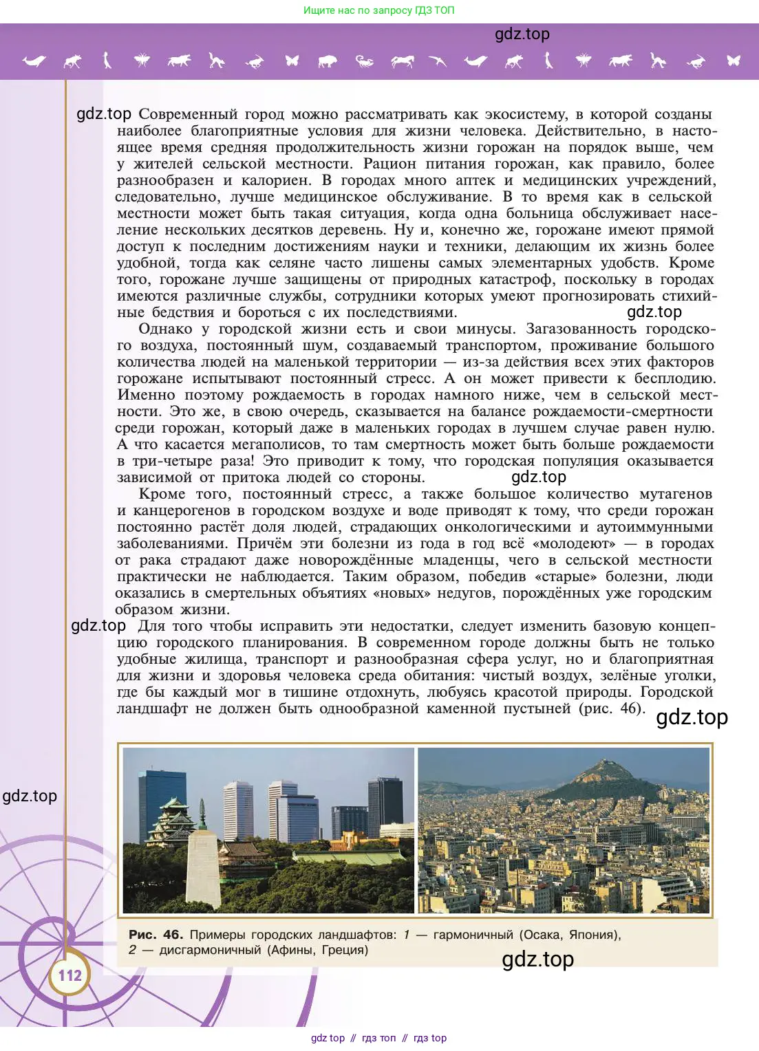 Биология, 11 класс Учебник, авторы: Пасечник Владимир Васильевич, Каменский Андрей Александрович, Рубцов Александр Михайлович, Швецов Глеб Геннадьевич, Абовян Леван Арташесович, Гапонюк Зоя Георгиевна, издательство Просвещение, Москва, 2019, страница 112