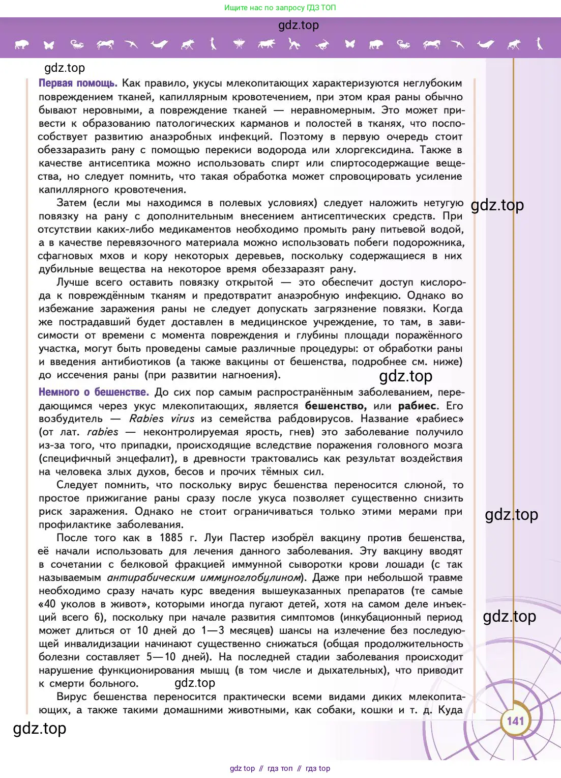 Биология, 11 класс Учебник, авторы: Пасечник Владимир Васильевич, Каменский Андрей Александрович, Рубцов Александр Михайлович, Швецов Глеб Геннадьевич, Абовян Леван Арташесович, Гапонюк Зоя Георгиевна, издательство Просвещение, Москва, 2019, страница 141
